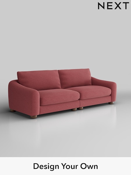 Fine Chenille Easy Clean/Mid Pink Arches (F49593) | £1,425