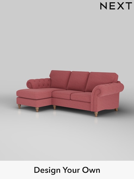 Fine Chenille Easy Clean/Mid Pink Gosford Highback Ii Deep Sit (F49596) | £2,525