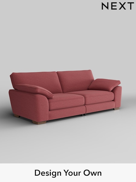 Fine Chenille Easy Clean/Mid Pink Stamford Grand Relaxed Sit (F49602) | £1,799