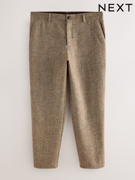 Sand Relaxed Fit Wool Blend Suit Trousers (F49796) | £50