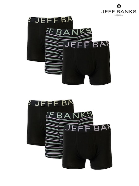 Jeff Banks Black Low Rise Fashion Stripe Trunks (F49837) | £25