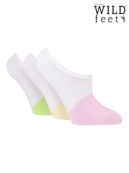 Wild Feet Green Bamboo Cushioned Super Low Cut Trainer Liners with Heel Grip (F50004) | £12