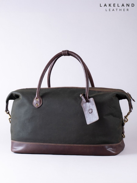 Lakeland Leather Dark Green Waxed Walton Holdall (F50068) | £169