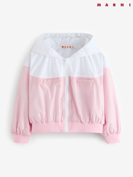 Marni Pink Colourblock Jacket With Logo (F50101) | £105