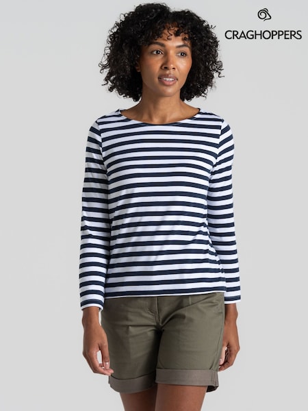 Craghoppers Blue Katitia Long Sleeve Top (F50141) | £35