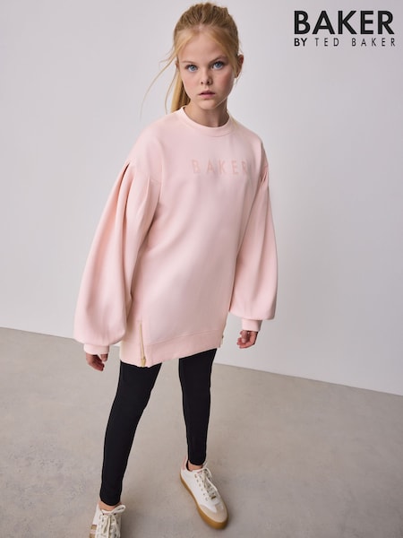 Baker by Ted Baker 2 Piece Premium Longline Zip Top & Leggings Set (F50162) | £42 - £47