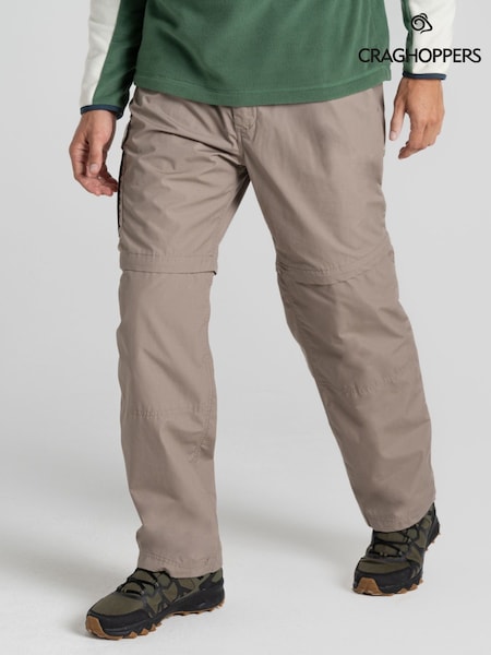 Craghoppers Kiwi Convertible Grey Trousers (F50164) | £55