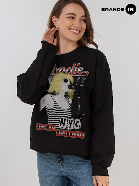 Brands In Black Blondie One Way Or Another Women Music Sweatshirt (F50392) | £38