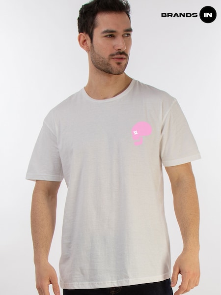 Brands In White Men Immortal Summer 100% Cotton T-Shirt (F50403) | £24