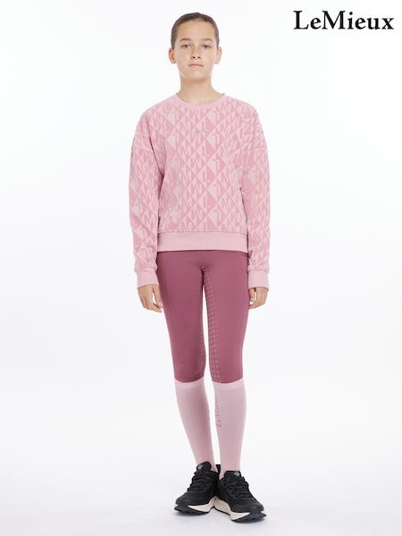 LeMieux Young Rider Clea Base Layer Peony Sweat Top (F50435) | £30