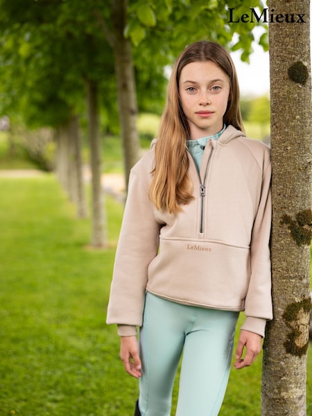 LeMieux Young Rider Harriet Pop Over Almond Hoodie (F50457) | £40