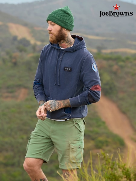 Joe Browns Green Relaxed Fit Belted Cargo Shorts (F50527) | £40