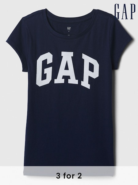 Gap Navy Blue Logo Graphic Short Sleeve Crew Neck T-Shirt (4-13yrs) (F50564) | £10