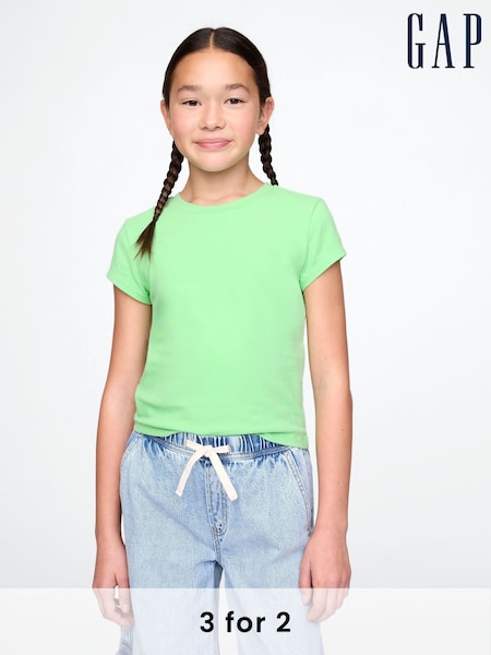 Gap Green Short Sleeve Crew Neck T-Shirt (4-13yrs) (F50589) | £10