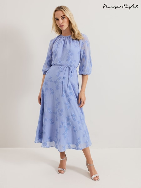 Phase Eight Blue Liona Floral Dress (F50598) | £149