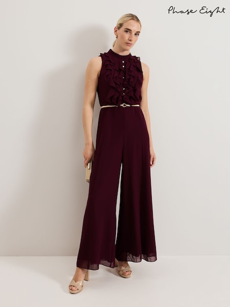 Phase Eight Red Nalani Jumpsuit (F50627) | £159