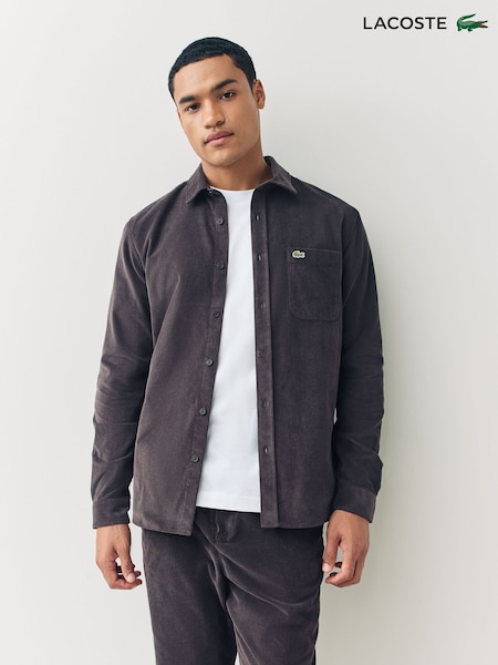 Lacoste Brown Lightweight Corduory Shirt (F50868) | £125