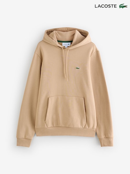 Lacoste Brown Brushed Fleece Hoodie (F50883) | £120