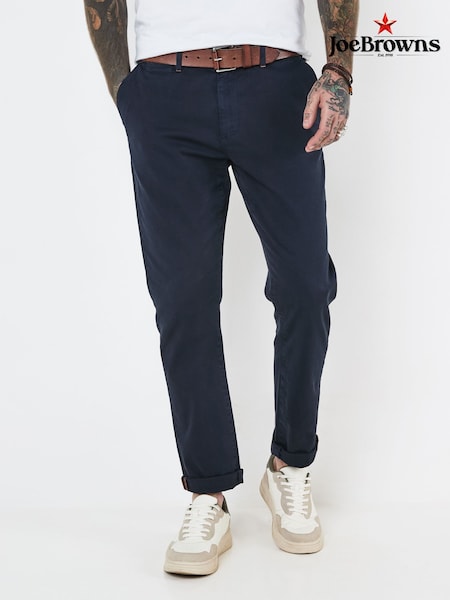 Joe Browns Blue Straight Leg Chino Trousers (F50940) | £45