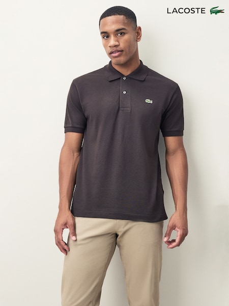 Lacoste Brown Petite Original L.12.12 Piqué Cotton Polo Shirt (F51004) | £95