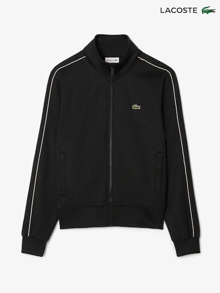 Lacoste Black Paris Pique Zip-Up Track Jacket (F51014) | £145
