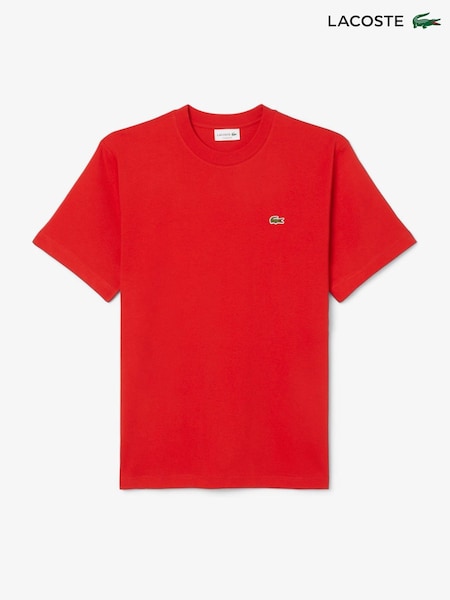 Lacoste Red Mid Weight Cotton T-shirt (F51029) | £55