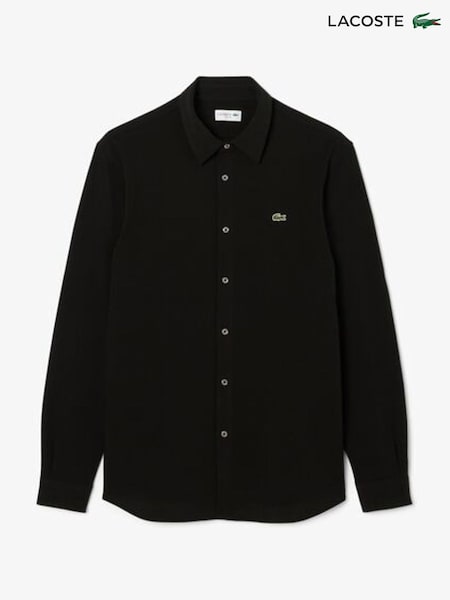 Lacoste Black Slim Fit Cotton Piqué Shirt (F51075) | £115