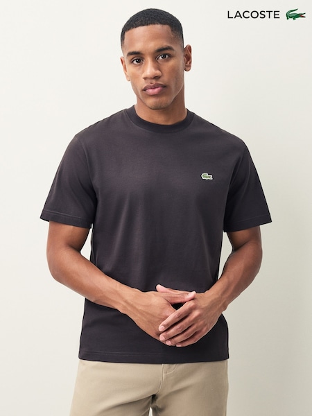 Lacoste Brown Mid Weight Cotton T-Shirt (F51097) | £55