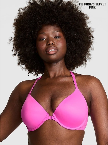 Victoria's Secret PINK Pink Gossip Lightly Lined Front Close Bra (F51219) | £29