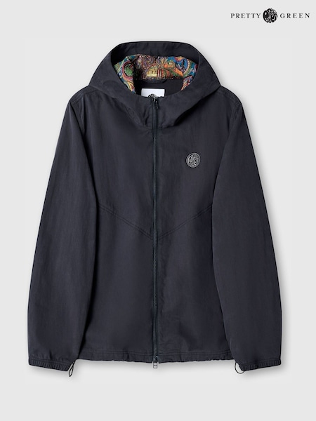 Pretty Green Feltham Hooded Black Jacket (F51253) | £120