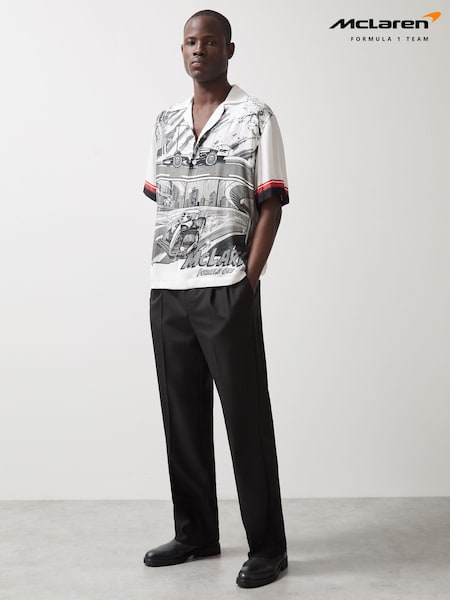 Reiss Black/White Suzuka McLaren F1 Team Suzuka GP Shirt (F51292) | £138
