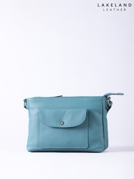 Lakeland Leather Blue Tarnly Cross-Body Bag (F51307) | £60