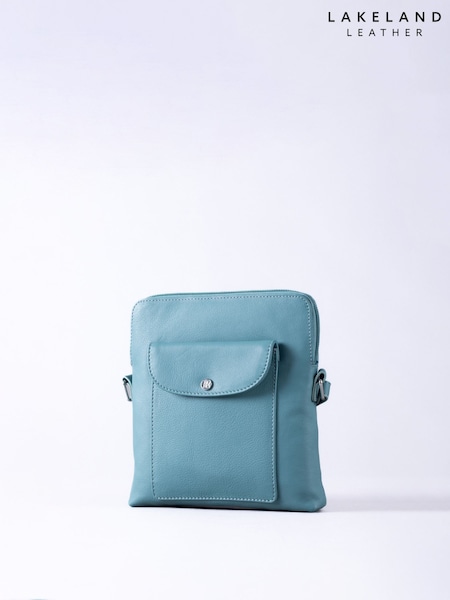 Lakeland Leather Blue Tirrill Cross-Body Bag (F51308) | £50