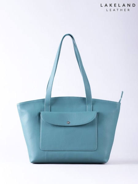 Lakeland Leather Blue Temple Tote Bag (F51309) | £75