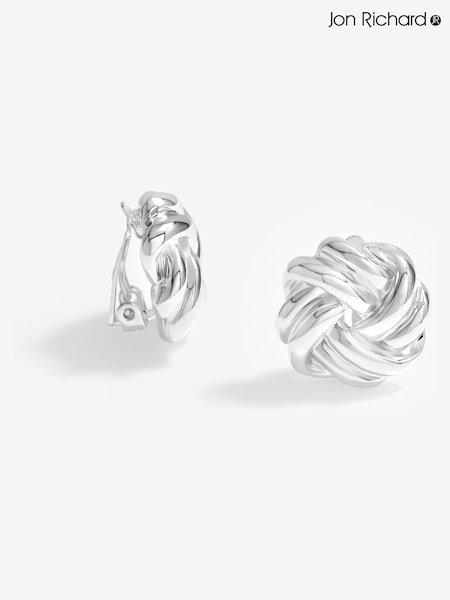 Jon Richard Gold Tone Polished Knot Clip Earrings (F51366) | £20