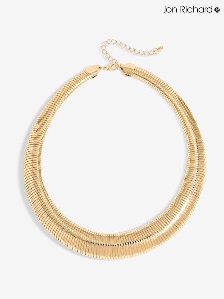 Jon Richard Gold Tone Statement Omega Necklace (F51469) | £30