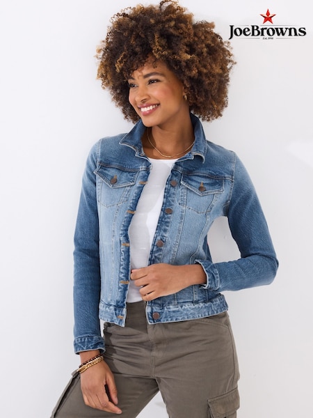 Joe Browns Blue Limited Edition Bird Appliqué Denim Jacket (F51836) | £105