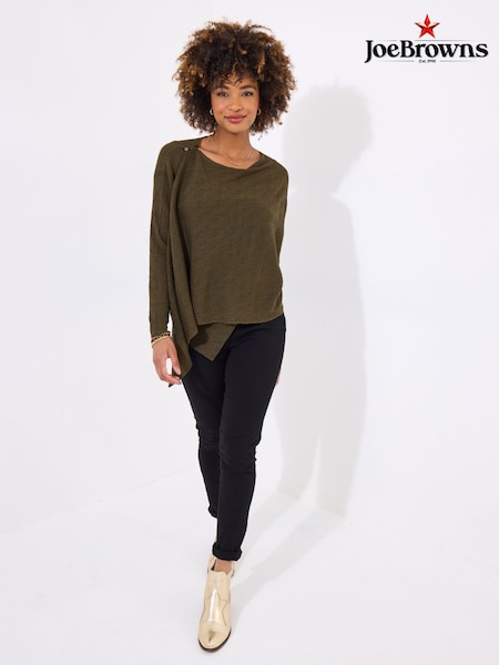Joe Browns Green Multiway Waterfall Cardigan (F51888) | £55