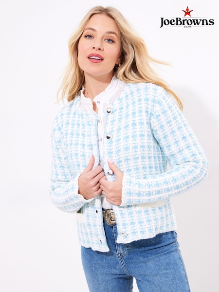 Joe Browns Blue Vintage Tweed Cardigan (F51960) | £65