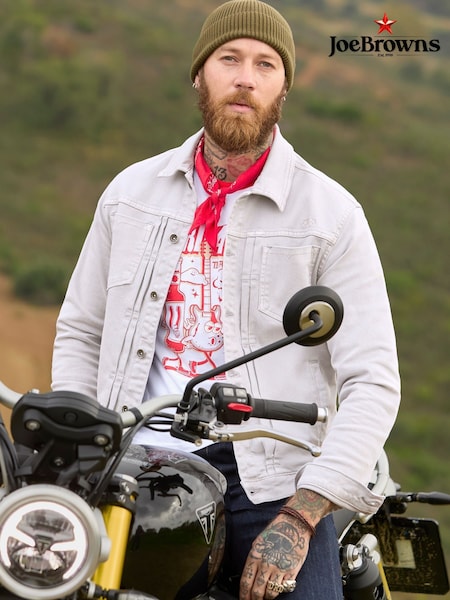 Joe Browns Grey Cotton Trucker Jacket (F51986) | £64