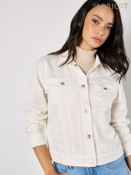 Apricot Cream Pocket Denim Jacket (F52106) | £45