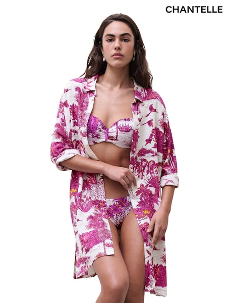 Chantelle Pink Passionate Long Sleeve Beach Shirt (F52297) | £60