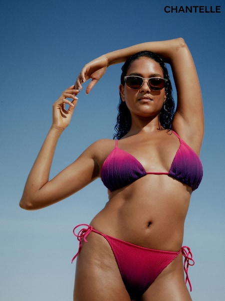 Chantelle Pink Pulp Non Wired Textured Triangle Bikini Top (F52298) | £49