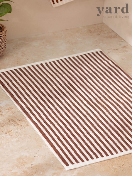 Yard Forest Hebden Stripe 100% Cotton Bath Mat (F52385) | £9