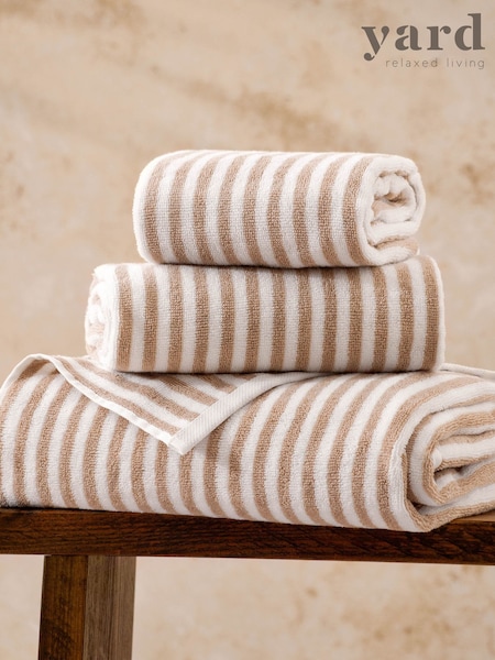 Yard Forest Hebden Striped 100% Cotton Towel (F52505) | £8 - £22