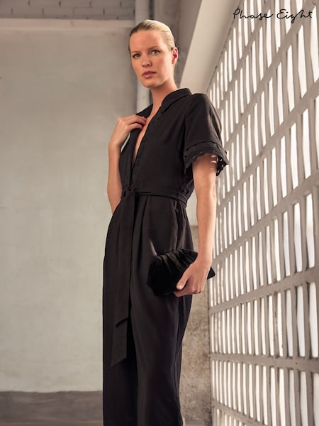 Phase Eight Black Bloomfield Jumpsuit (F52544) | £139