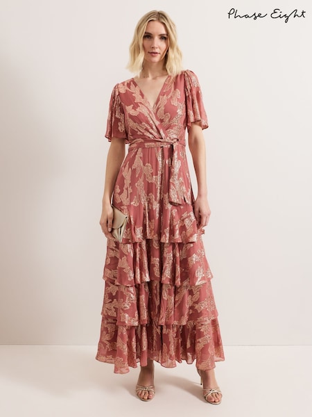 Phase Eight Pink Elanie Shimmer Dress (F52559) | £329