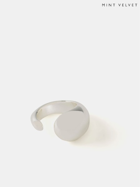 Mint Velvet Silver Tone Teardrop Ring (F52577) | £25