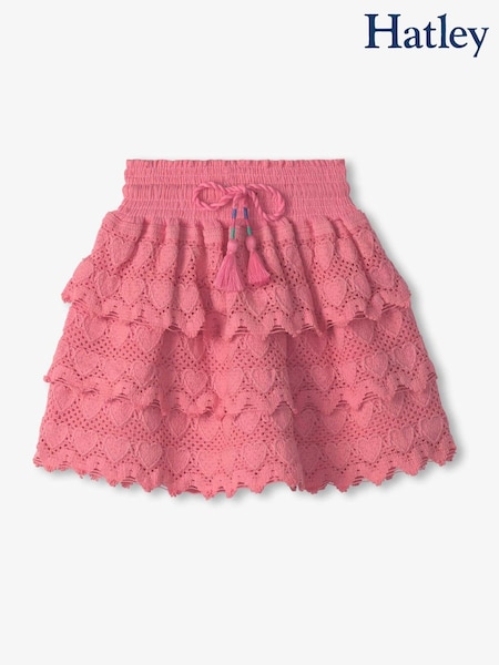 Hatley Pink Hearts Floaty Skort (F53027) | £32