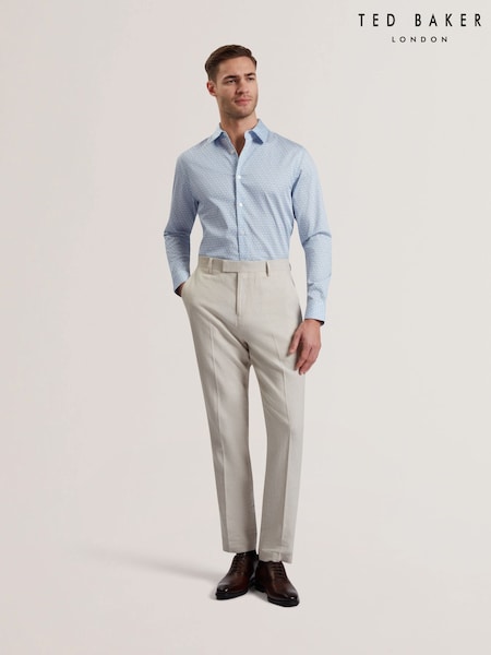 Ted Baker Cream Kenleyt Linen Trousers (F53084) | £99